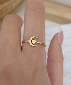 ANILLO DORADO DJ256256B (TALLE 16,17,18,19) MODELO SURTIDO