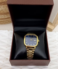 CAJA EXHIBIDOR DE RELOJES MARRON CON RELIEBE 4602