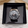 CAJA EXHIBIDOR DE RELOJ NEGRO BRILLOSO 4606