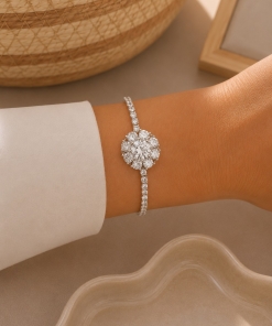 Pulsera con dije giratorio 1070