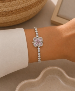 Pulsera con dije giratorio 1059