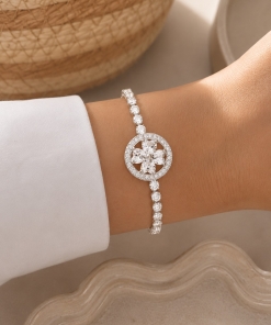 Pulsera con dije giratorio 1058