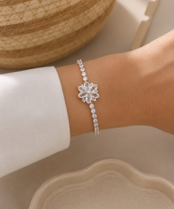 Pulsera con dije giratorio 1055