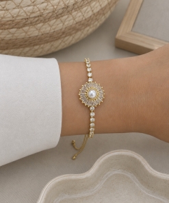 Pulsera ad con dije giratorio 1065