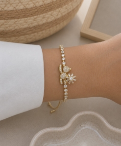 Pulsera con dije giratorio 1053