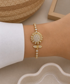 Pulsera ad con dije giratorio 1060