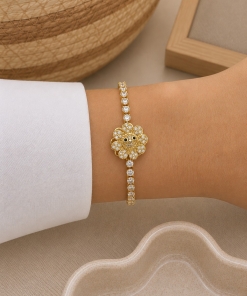 Pulsera ad con dije giratorio1063