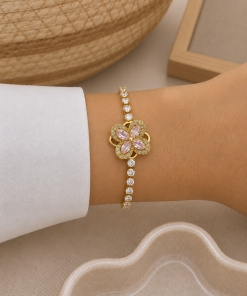 Pulsera con dije giratorio 1064