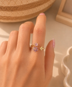 Anillo br dorado (regulable) DKAN2432