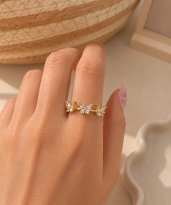 Anillo br dorado (talles 17/ 18) DKAN2501