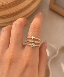 Set x3 anillos br (talles 17/ 18) 2107