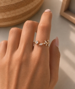 Anillo br dorado (regulable) DKAN2471