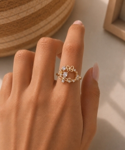 Anillo br dorado (talles 17/ 18) DKAN2411