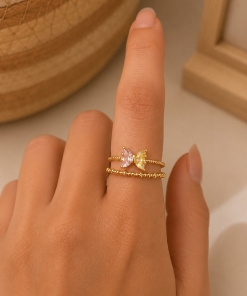 Anillo br dorado (talles 17/ 18) DKAN1572