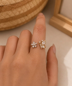 Anillo br dorado (regulable) DKAN1631