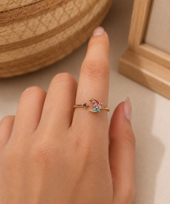 Anillo br dorado (regulable) DKAN2462