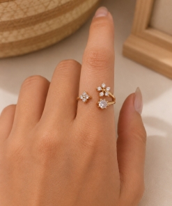 Anillo br dorado (regulable) DKAN2431
