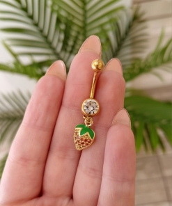 PIERCING DE ACERO DORADO 0441