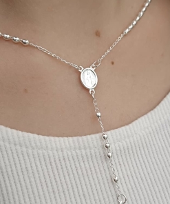Rosario de plata (50cm) 30001