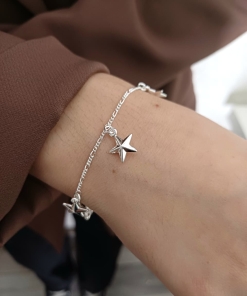 Pulsera de plata (18cm) 8700