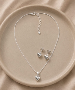 Conjunto de Plata con Aros (45+5cm) 07.00043.0