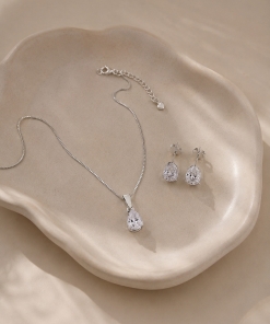 Conjunto de Plata con Aros (45+5cm) 07.00089.0