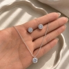 Conjunto de Plata con Aros (45+5cm) 07.00017.0