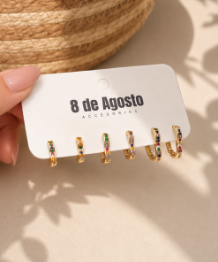 set x3 argollas DKBR702