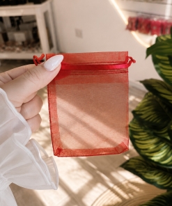 BOLSA DE ORGANZAS X50 UNIDADES 4525ROJO