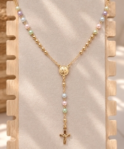 ROSARIO DE ORO LAMINADO 09.00082.0D (45CM)