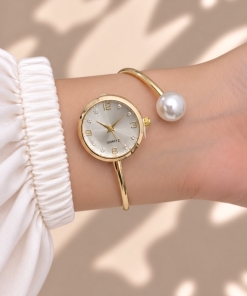 RELOJ PULSERA 7023CREMA