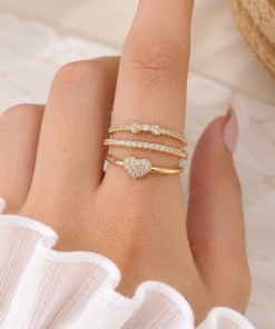 SET X3 ANILLOS AD DKAN376D (TALLE 17 Y 18)