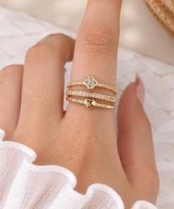 SET X3 ANILLOS AD DKAN380D (TALLE 17 Y 18)