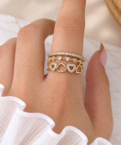 SET X3 ANILLOS AD DKAN228D (TALLE 17 Y 18)