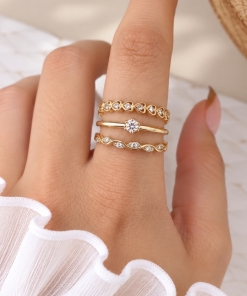 SET X3 ANILLOS AD DKAN373D (TALLE 17 Y 18)