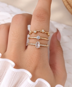SET X3 ANILLOS AD DKAN367D (TALLE 17 Y 18)
