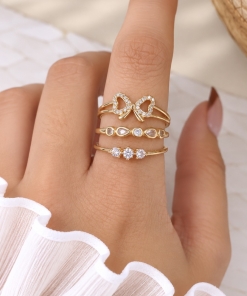 SET X3 ANILLOS AD DKAN378D (TALLE 17 Y 18)