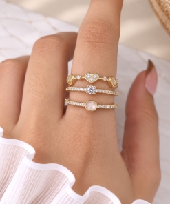 SET X3 ANILLOS AD DKAN368D (TALLE 17 Y 18)