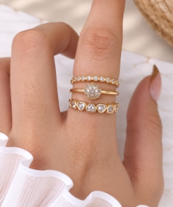 SET X3 ANILLOS AD DKAN379D (TALLE 17 Y 18)