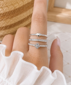 SET X3 ANILLOS AB DKAN227BL (TALLE 17 Y 18)