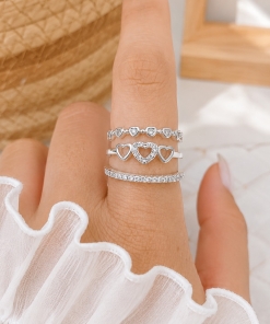 SET X3 ANILLOS AB DKAN228BL (TALLE 17 Y 18)