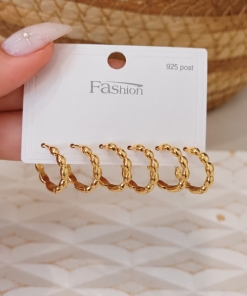 SET X3 PARES DE AROS AD 5386