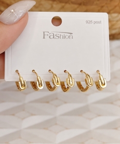 SET X3 PARES DE AROS AD 5389