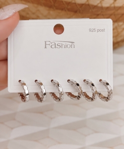 SET X3 PARES DE AROS AQ 5381