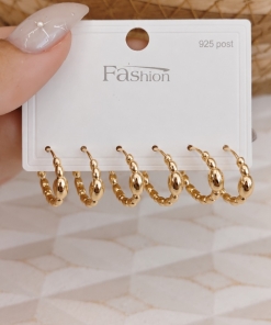 SET X3 PARES DE AROS AD 5397