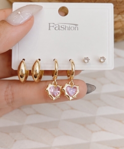 SET X3 PARES DE AROS AD 5393
